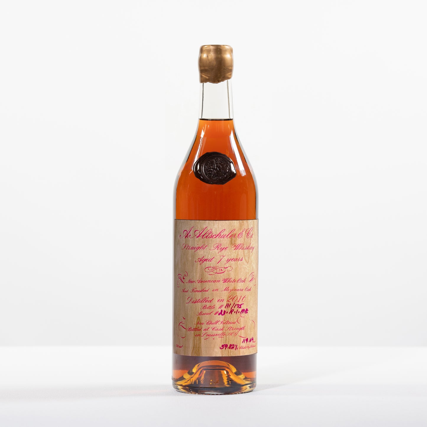 Renegade's Exclusive: A. Altschuler & Co. 7 Year Rye Finished In Mizunara 119.64 Pf.