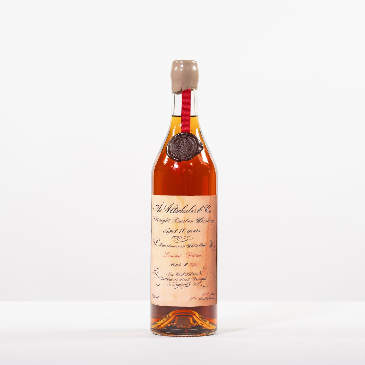 A. Altschuler and Co. 10 Year Bourbon,  Limited Edition Frankfort Distilled 102 proof